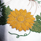 VG|white|Fall Floral Pumpkin Embroidered Throw Pillow Cover