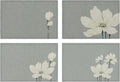Flower Printing Table Mat for Kitchen Dining Party Summer Spring Set of 4 Linen Placemats - Placemats Set of 4 12 x 18''