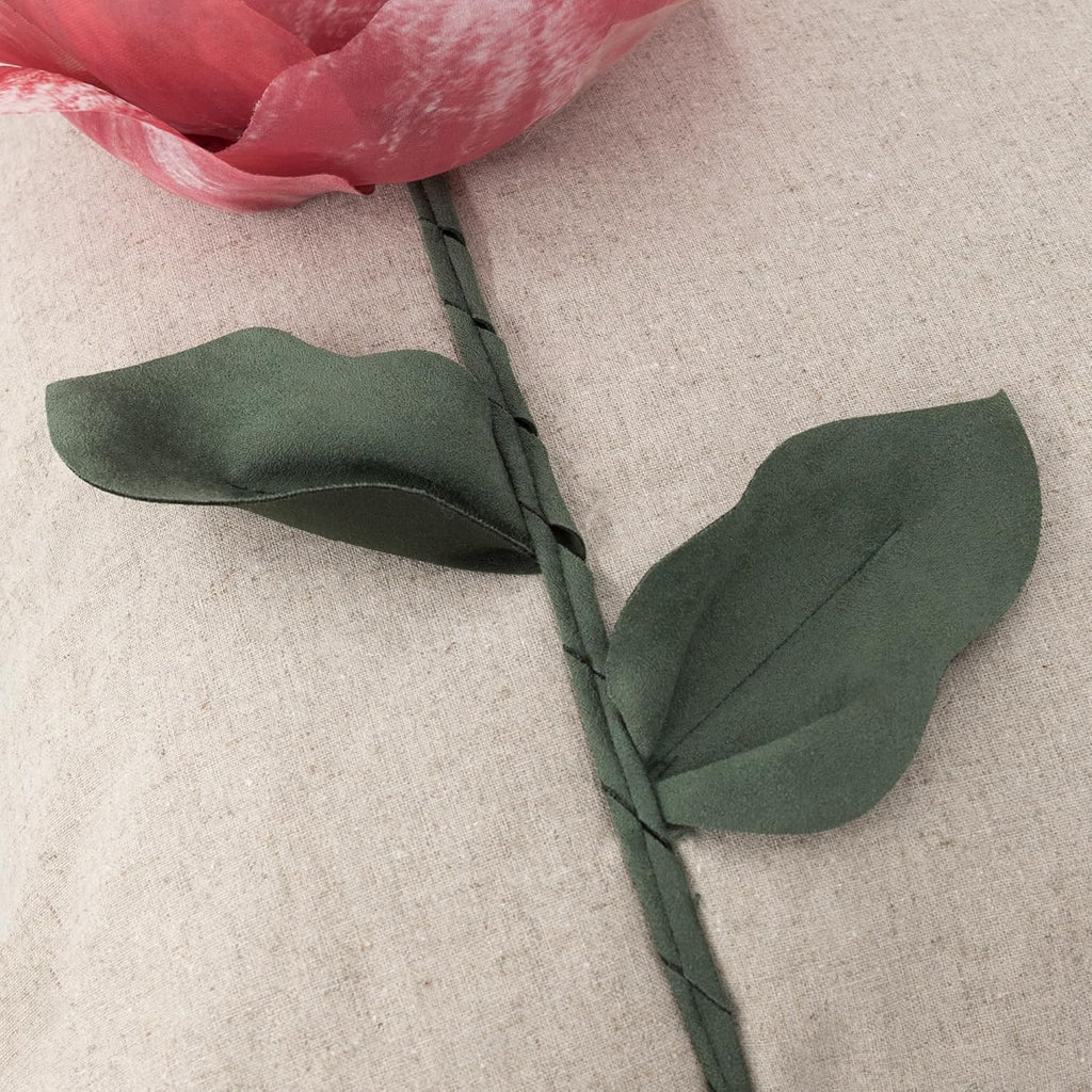 VG|red|Valentine's Day Rose Throw Pillow Cover