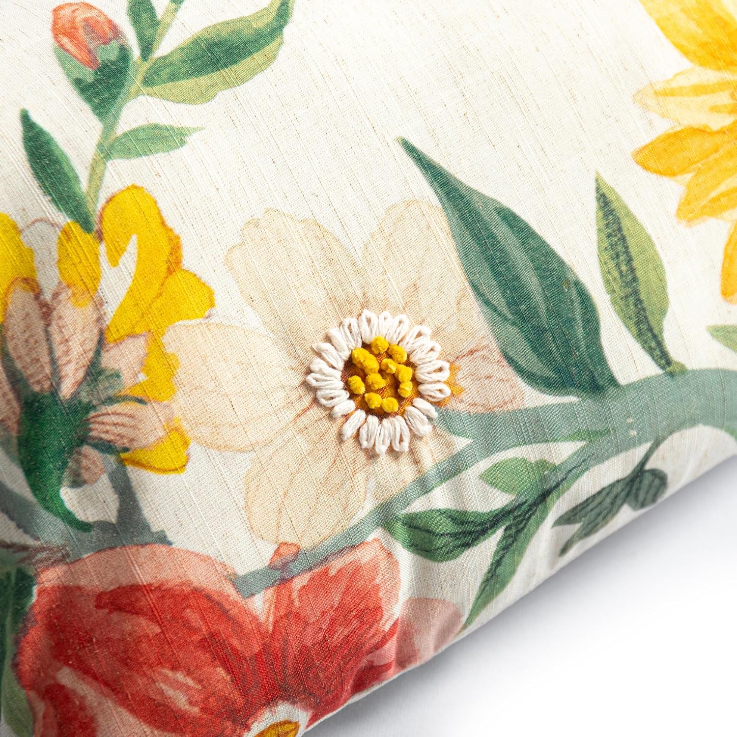 Spring Colorful Flower Long Body Throw Pillow Cover