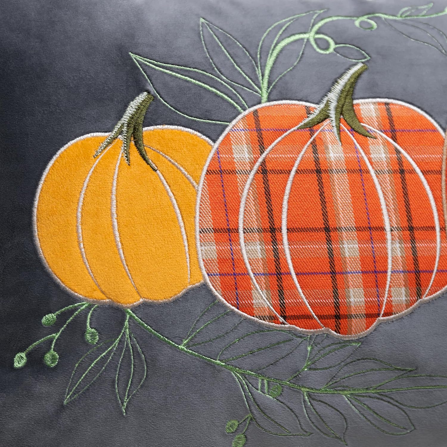 Hallowmas Pumpkin Throw Pillow Cover, Orange
