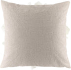 VG|white|Decorative 3D Flower Throw Pillow Cover Creamy