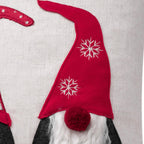 Embroidery Christmas Gnomed Pillow Case