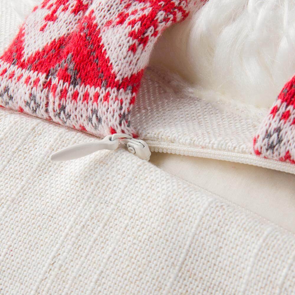 Embroidery Christmas Gnomed Pillow Case