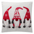 Embroidery Christmas Gnomed Pillow Case