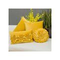 Handmade Velvet Flower Throw Pillow with Insert