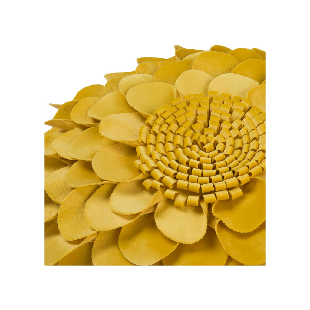 Handmade Velvet Flower Throw Pillow with Insert