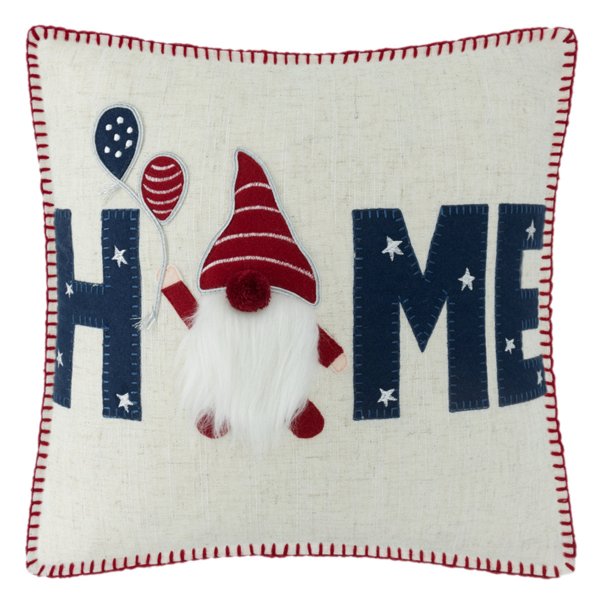 Christmas Gnome HOME Decorative Linen Pillow Cover