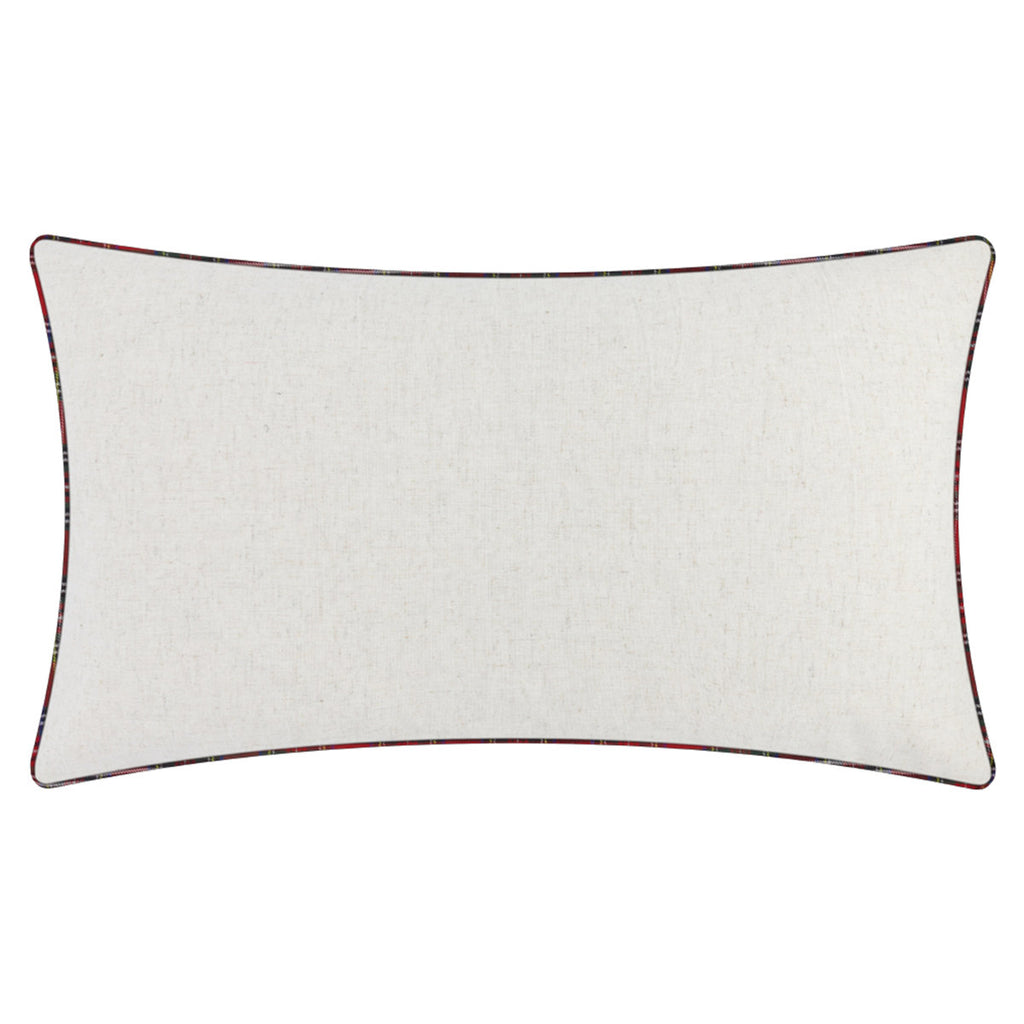 Christmas Stockings Applique Lumbar Pillow Cover – 12 × 20 in