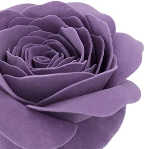 3D Rose Flower Throw Pillow Cover